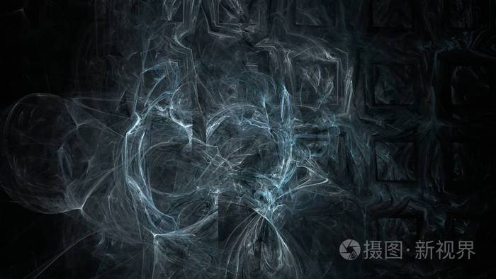 幻想混沌五颜六色的分形图案. 抽象的分形形状.