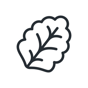 植物象形叶生菜植物扁线笔画图标象形文字照片