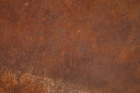 生锈腐蚀和氧化背景. 磨损的金属铁面板.照片