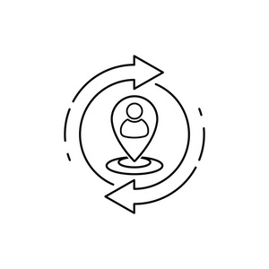 办公室位置指针图片-办公室位置指针素材-办公室位置指针插画-摄图新