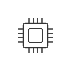 集成电路芯片图标图形设计模板矢量隔离照片