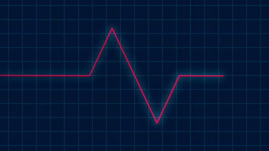 红心跳脉冲心电图筛查心脏保健概念
