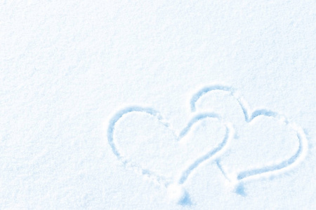 雪花爱心图片