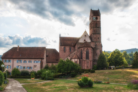 贝尔巴赫本尼迪克特修道院教堂黑森林施瓦茨瓦尔德巴登德国
