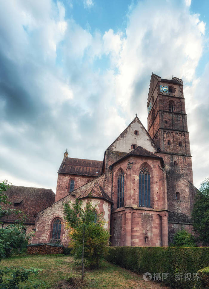 贝尔巴赫本尼迪克特修道院教堂黑森林施瓦茨瓦尔德巴登德国
