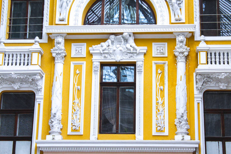 窗户建筑巴洛克雕像装饰建筑