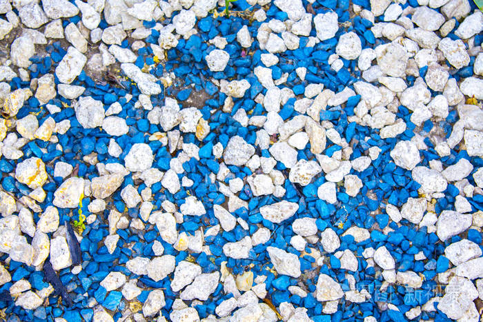 蓝色鹅卵石背景纹理