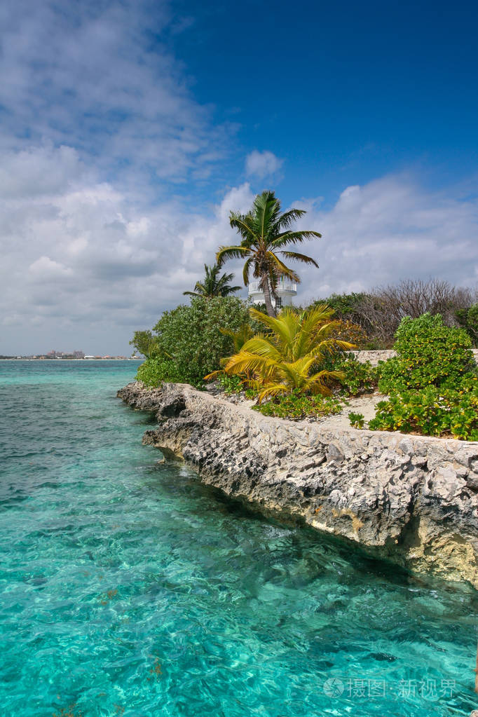 异国海岛,巴哈马拿骚海洋中的珍珠岛.