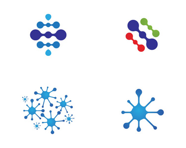 分子符号标志模板插图设计图片