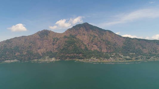 山风景湖和天空