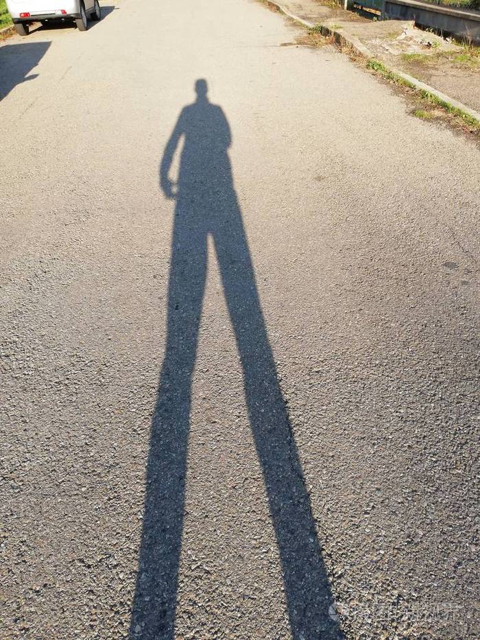 日落时我的影子