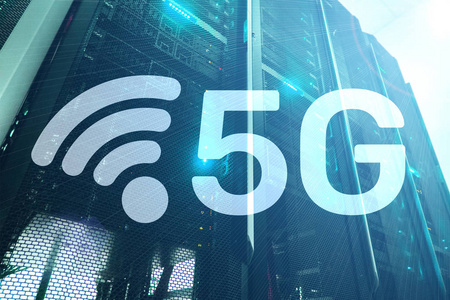 5g 快速无线互联网连接通信移动技术概念