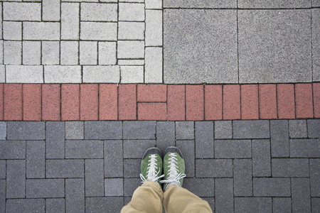 人行道俯视图片-人行道俯视素材-人行道俯视插画-摄图新视界