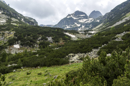 令人惊叹的夏季景观，马利亚维萨峰，里拉山，保加利亚