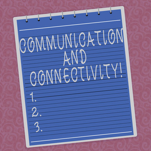 显示沟通和连接的书写笔记。在水印打印背景上展示社交连接的商业照片