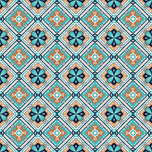 摩洛哥墨西哥无缝装饰图案背景