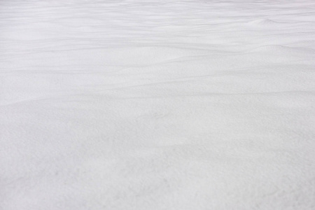 具有复制空间的高角度雪纹理背景视图