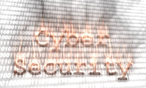 互联网安全流行语文字横幅，用Kirlian光环摄影完成
