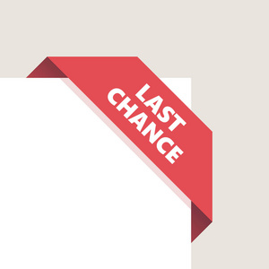 红色右上角标签带与阴影. 矢量插图照片