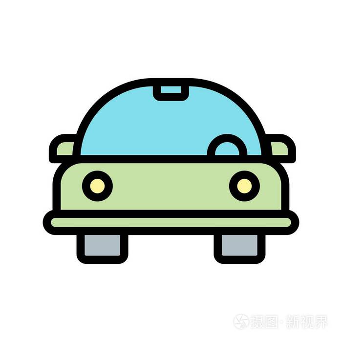 卡通汽车矢量图标标志图标矢量插图个人和商业用途