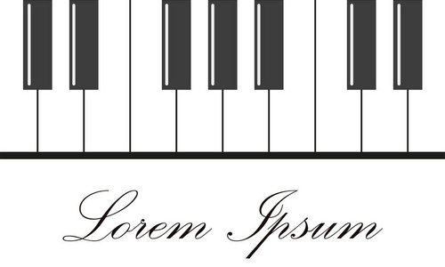 钢琴背景平面风格矢量插图时尚照片