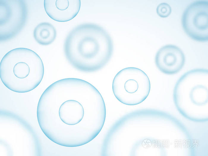 显微镜下的细菌特写. 益生菌载体插图. 生物科学背景.
