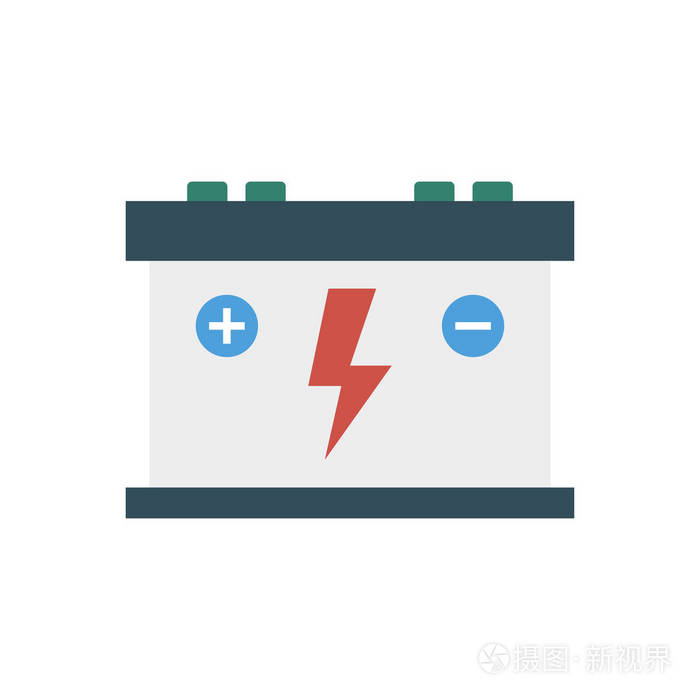 电池蓄电池充电矢量图