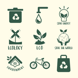 环境保护符号集插图