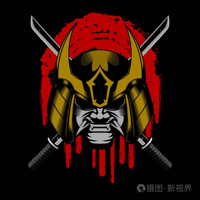 罗宁武士头盔矢量插图插画-正版商用图片176ib8-摄图新视界
