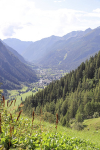 蒙特罗萨附近格雷斯尼山谷全景