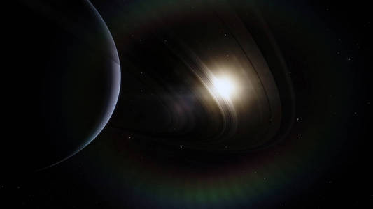 土星。科幻小说空间壁纸, 令人难以置信的美丽的行星, 星系, 黑暗和寒冷的美丽无尽的宇宙。美国宇航局提供的这张图片的元素