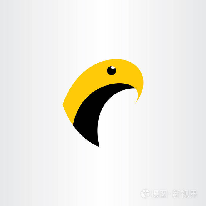 鹰鸟标志矢量图符号