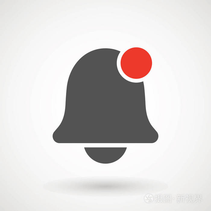 新消息.具有不同状态的钟形图标.