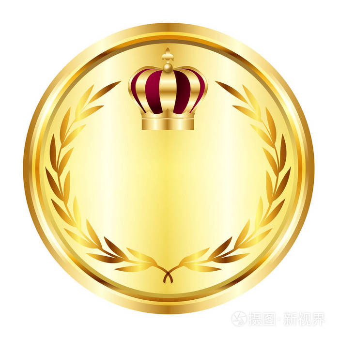 皇冠奖章桂冠图标