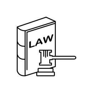 法律简笔画图案图片