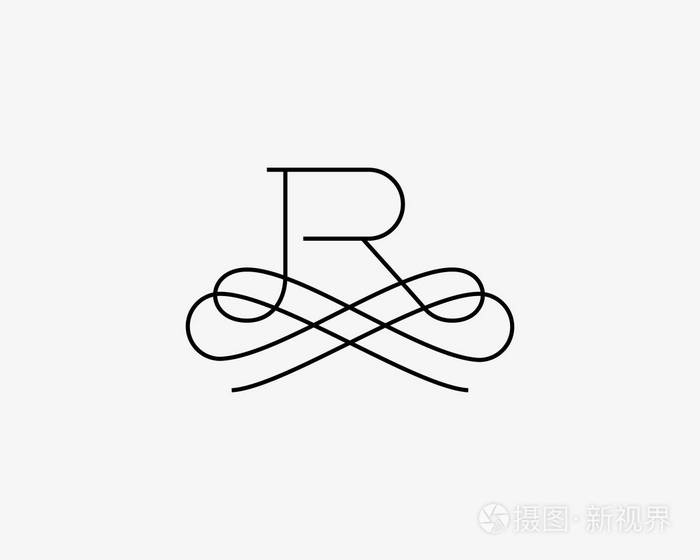 高级字母 r 标识插画-正版商用图片177ns9-摄图新视界