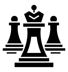 棋子字形矢量图标