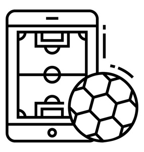 在线足球比赛线路图标设计图片