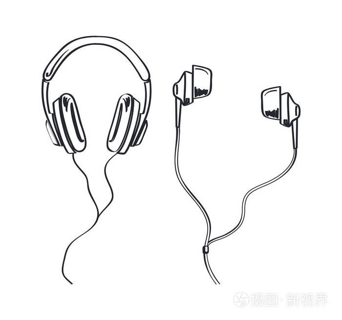 耳机类型, 耳机单色素描
