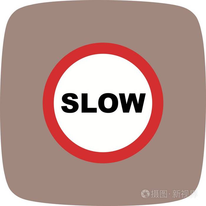 矢量慢图标标志图标矢量插图个人和商业使用.