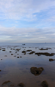 天曼岛，海边的黎明景色