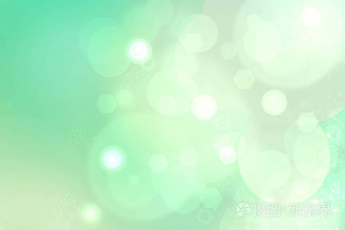 抽象绿色插图抽象的彩色浅绿色和白色波克灯背景纹理空间