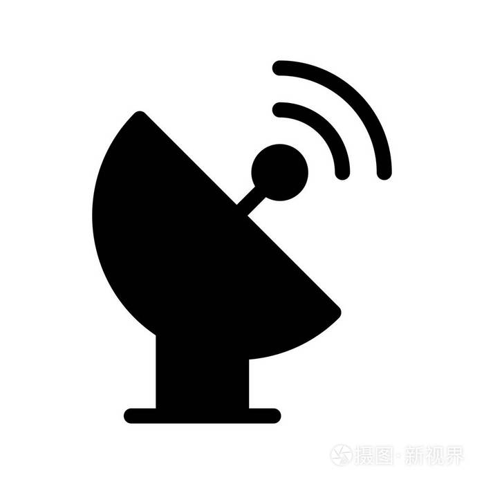 卫星字形矢量图标