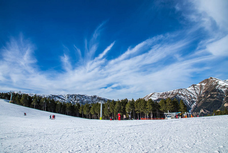 安道尔的滑雪胜地