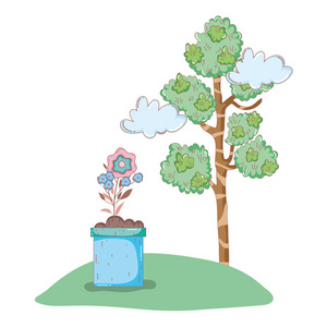 春天花草树木图片