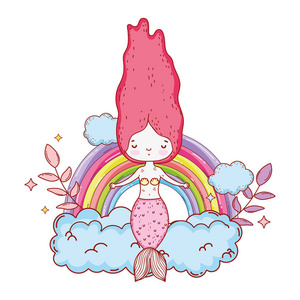 漫画可爱美人鱼图片