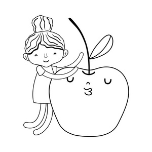 动漫苹果插图图片-动漫苹果插图素材-动漫苹果插图插画-摄图新视界