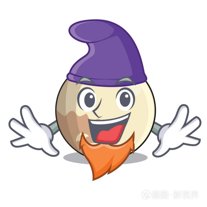 精灵星球冥王星在卡通形式矢量插图