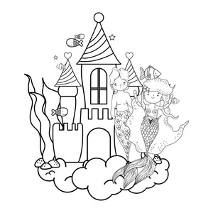 城堡的恋人图片-城堡的恋人素材-城堡的恋人插画-摄图新视界