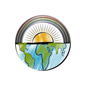 地球素描图片-地球素描素材-地球素描插画-摄图新视界
